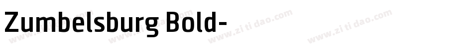 Zumbelsburg Bold字体转换